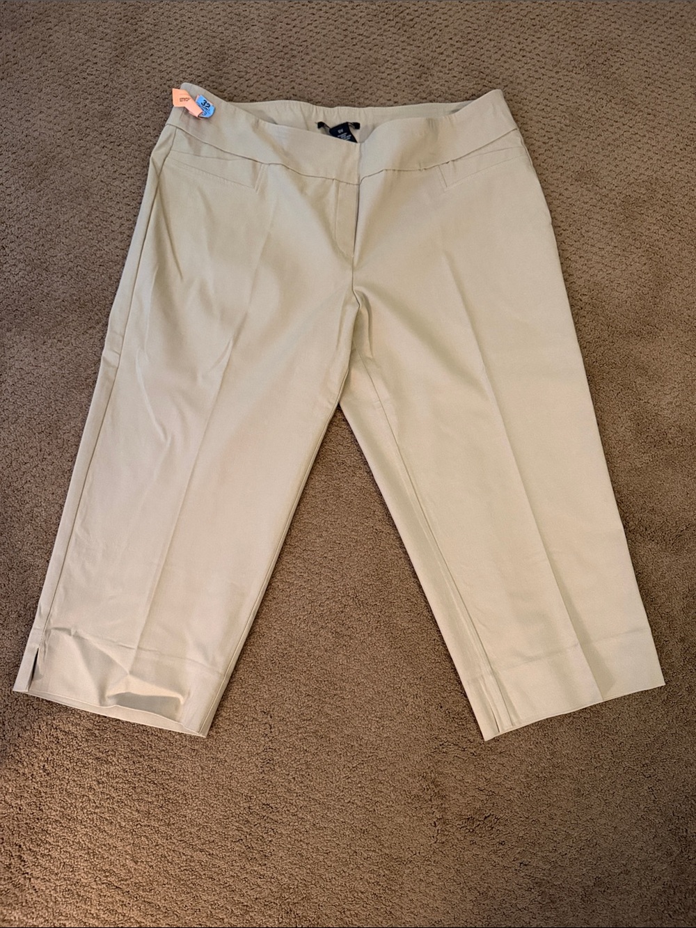 Zac & Rachel khaki Capri Pants, 18W